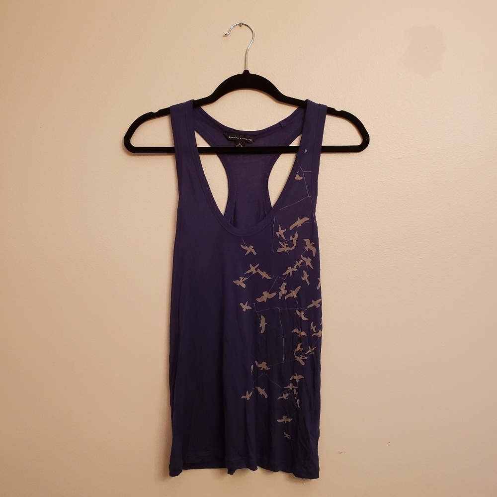 Banana Republic | Navy Blue & Gray Flowy Tank Top